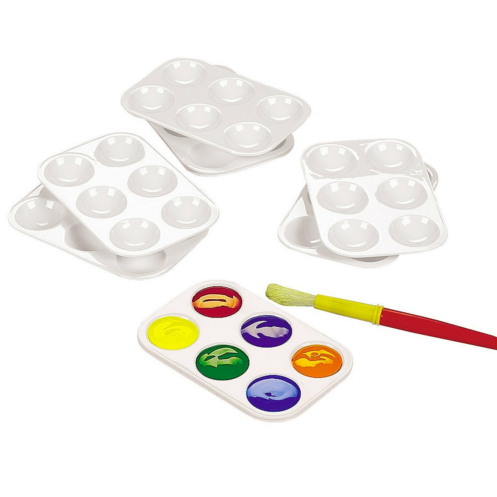 Paint palette party plates store