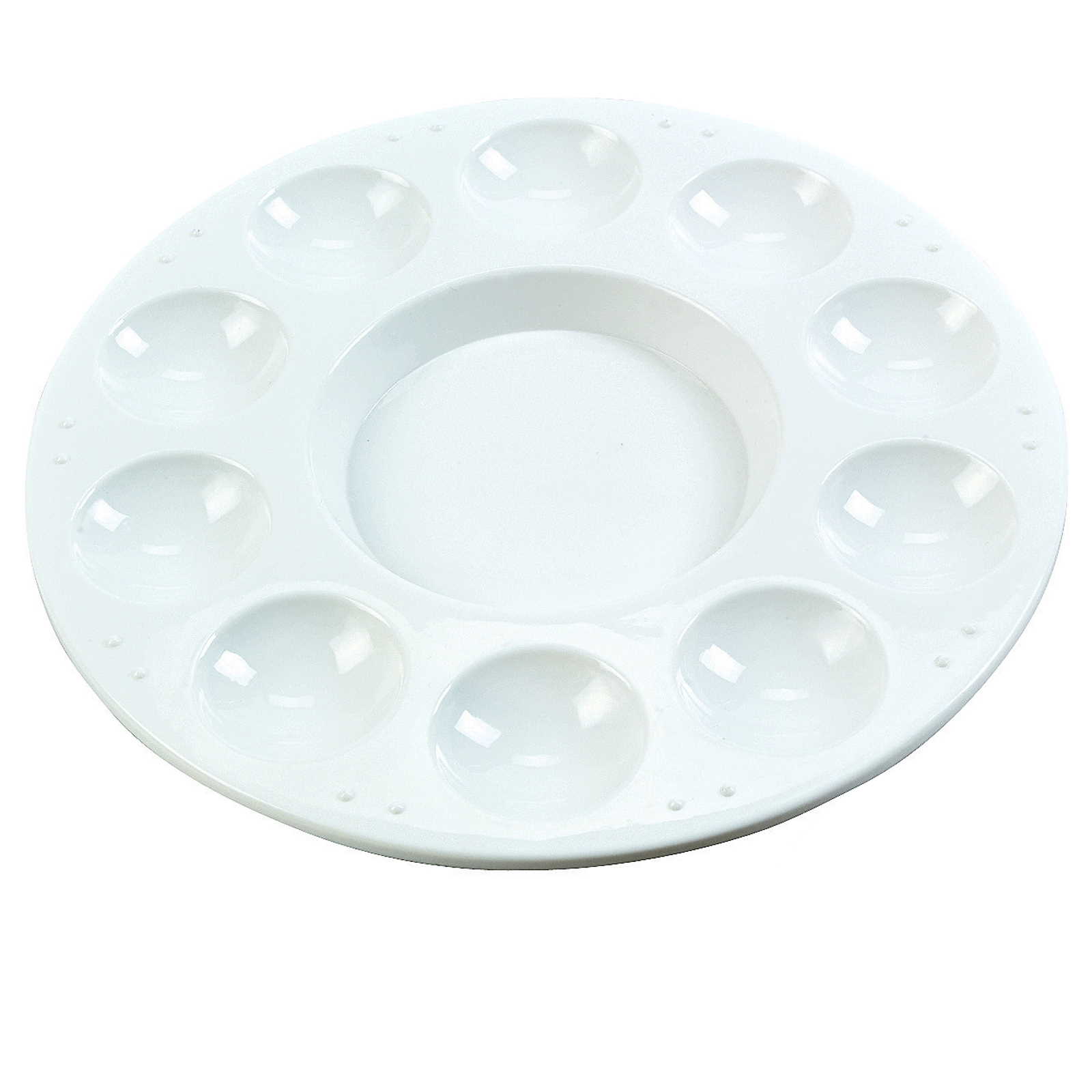 Round Plastic Paint Palettes Pack of 12 Arts and Crafts Boys