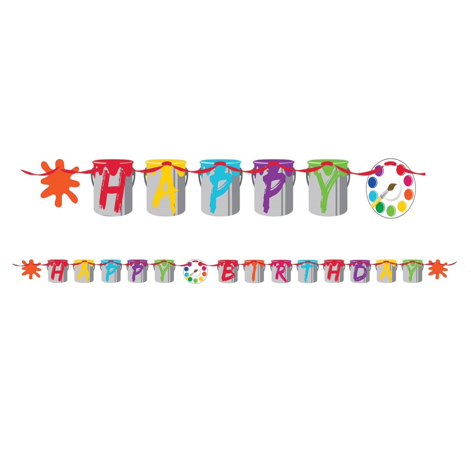 Art Party Garland Banner
