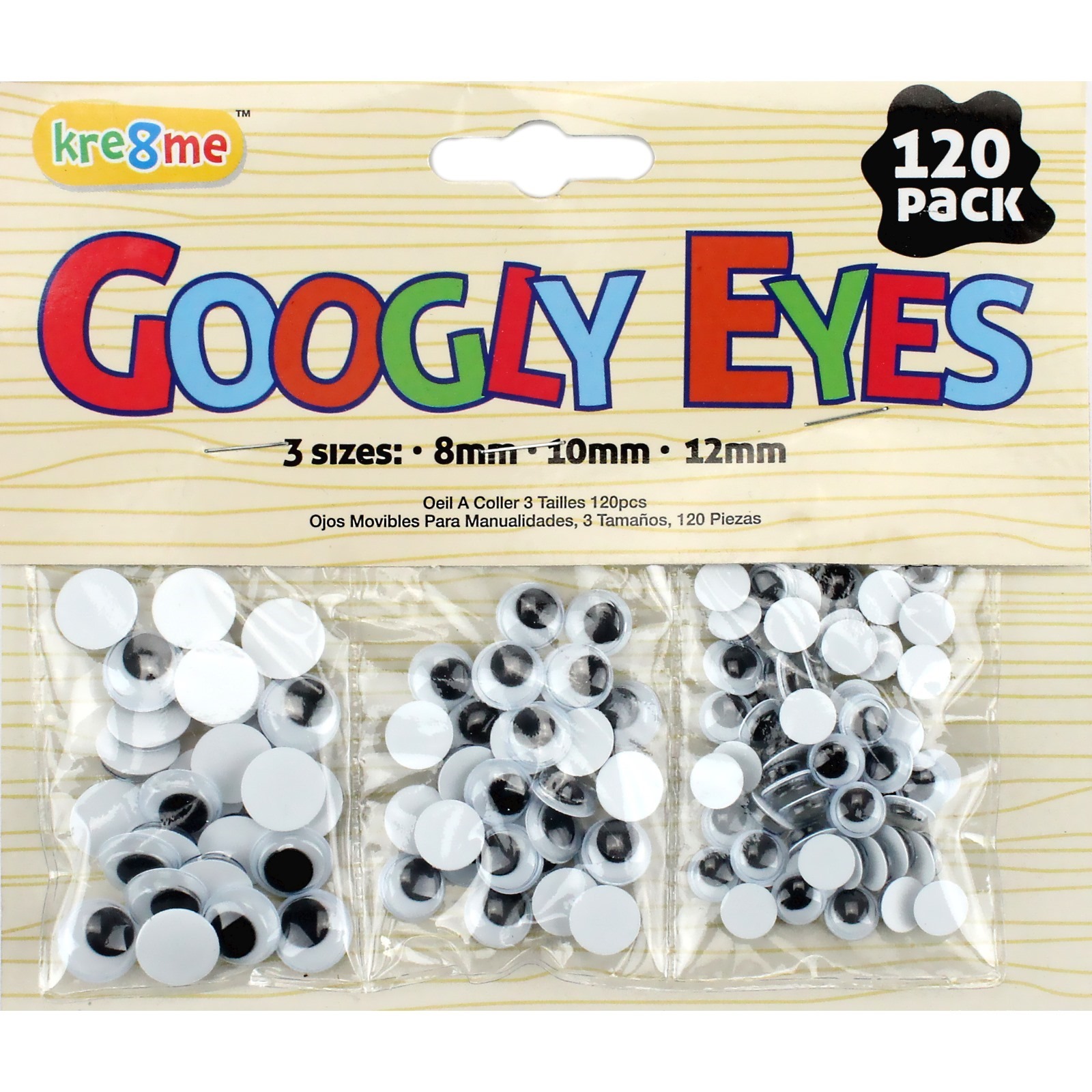 Craft Googly Eyes (Pack of 120)