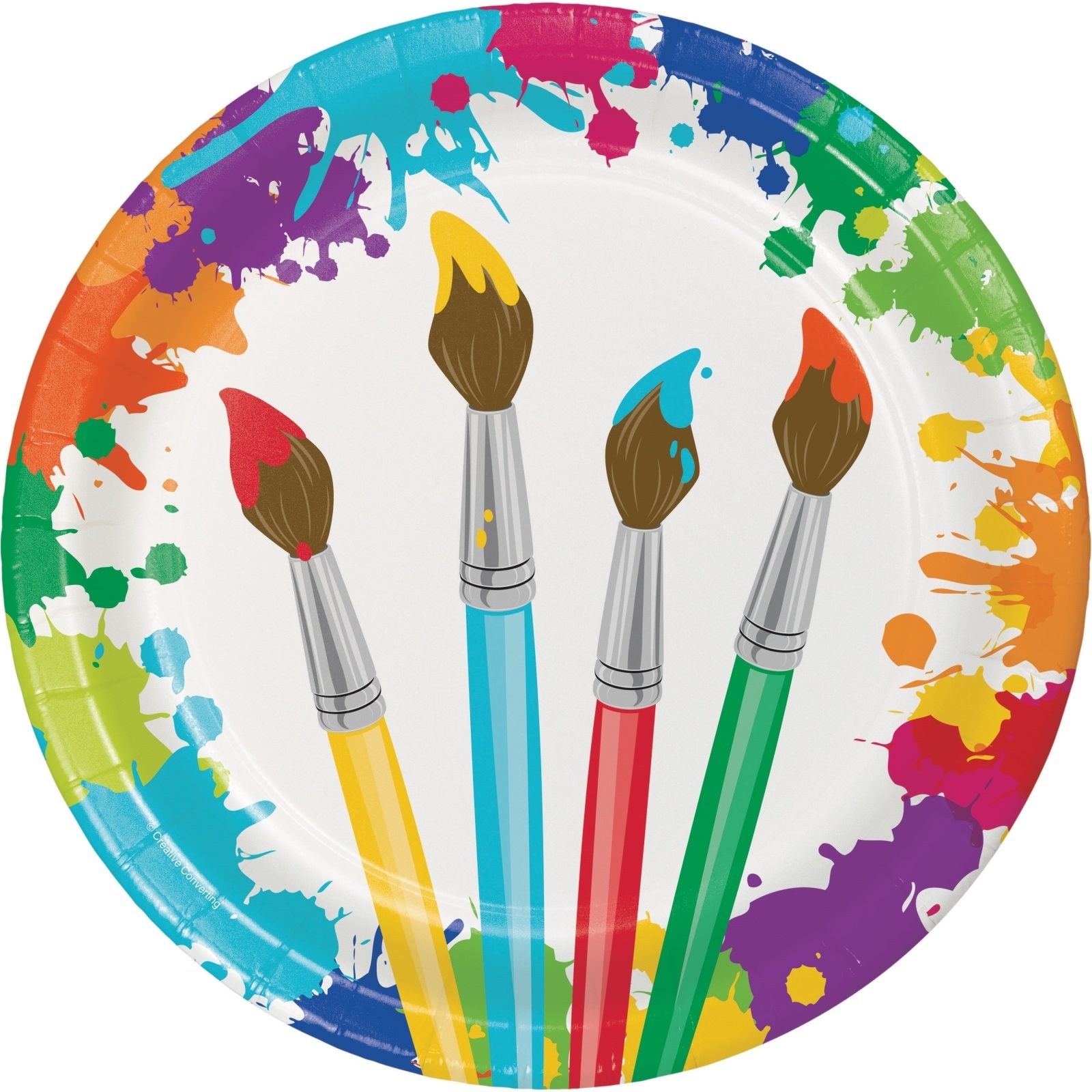 Art Party Large Paper Plates (Pack of 8)