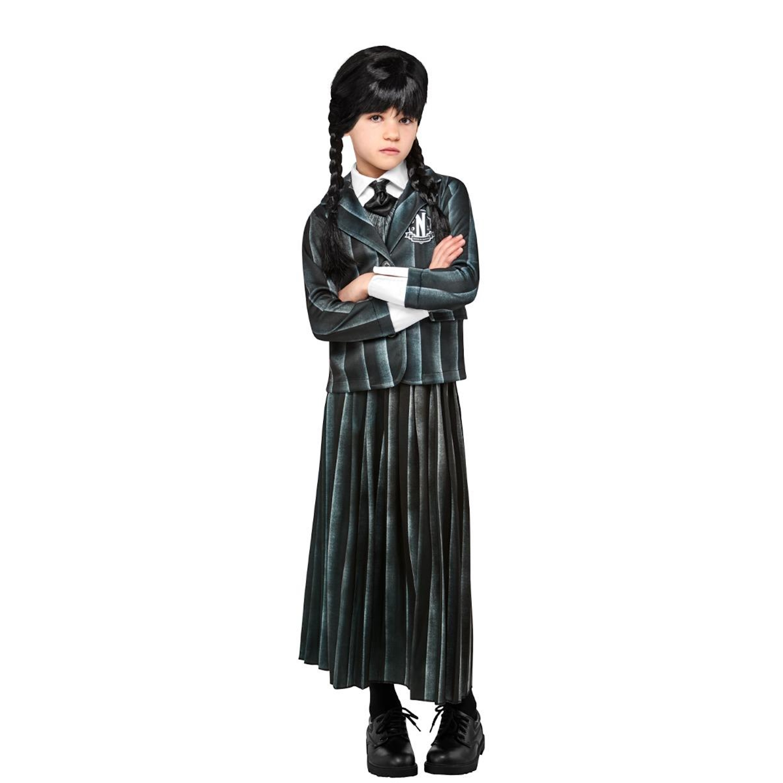 Wednesday Nevermore Academy Uniform Kids Costume (6-8 Years)
