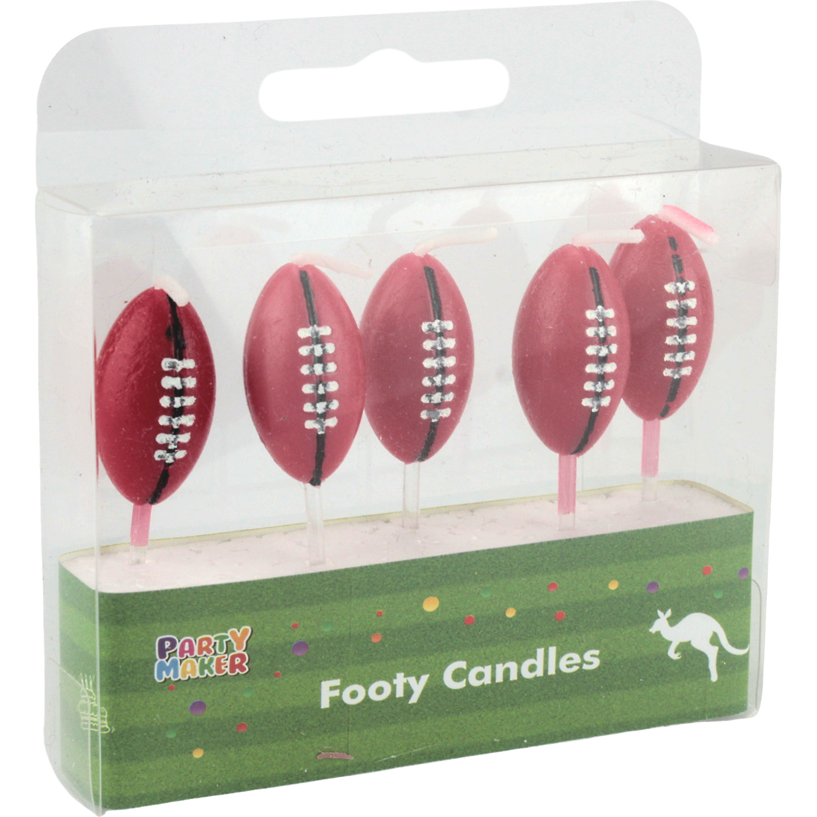 Footy Candles (Set of 5)