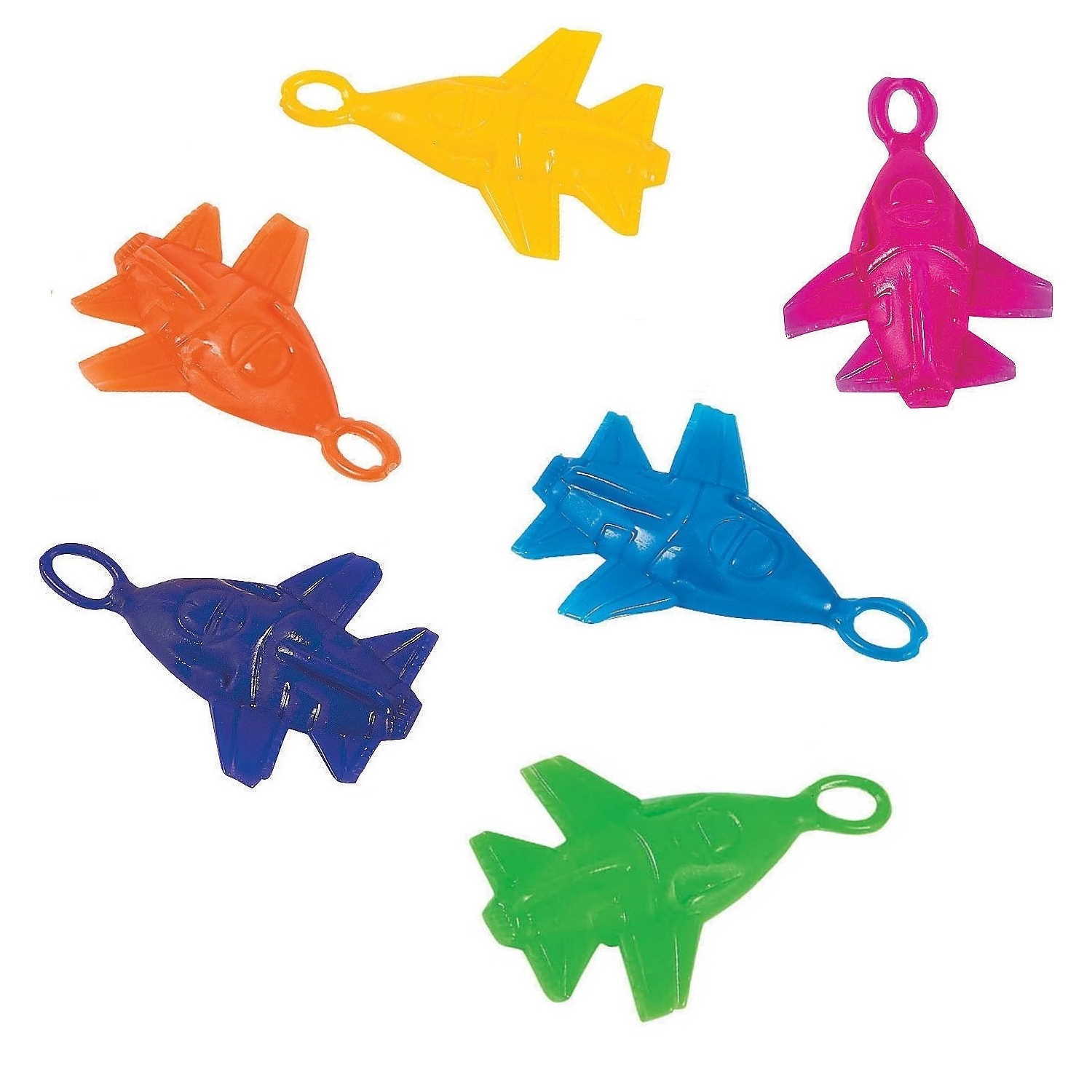 Coloured Stretchy Airplanes (Pack of 12)