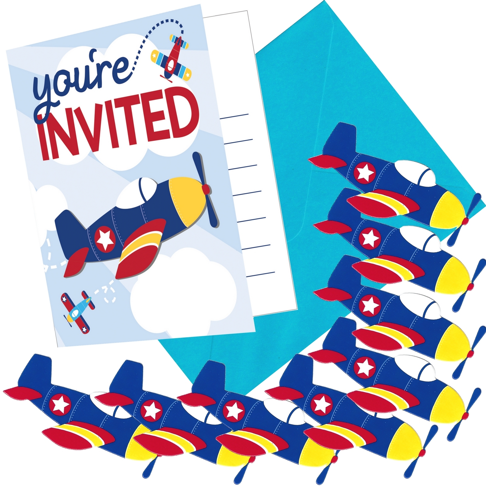 Lil' Flyer Party Invitations (Pack of 8)