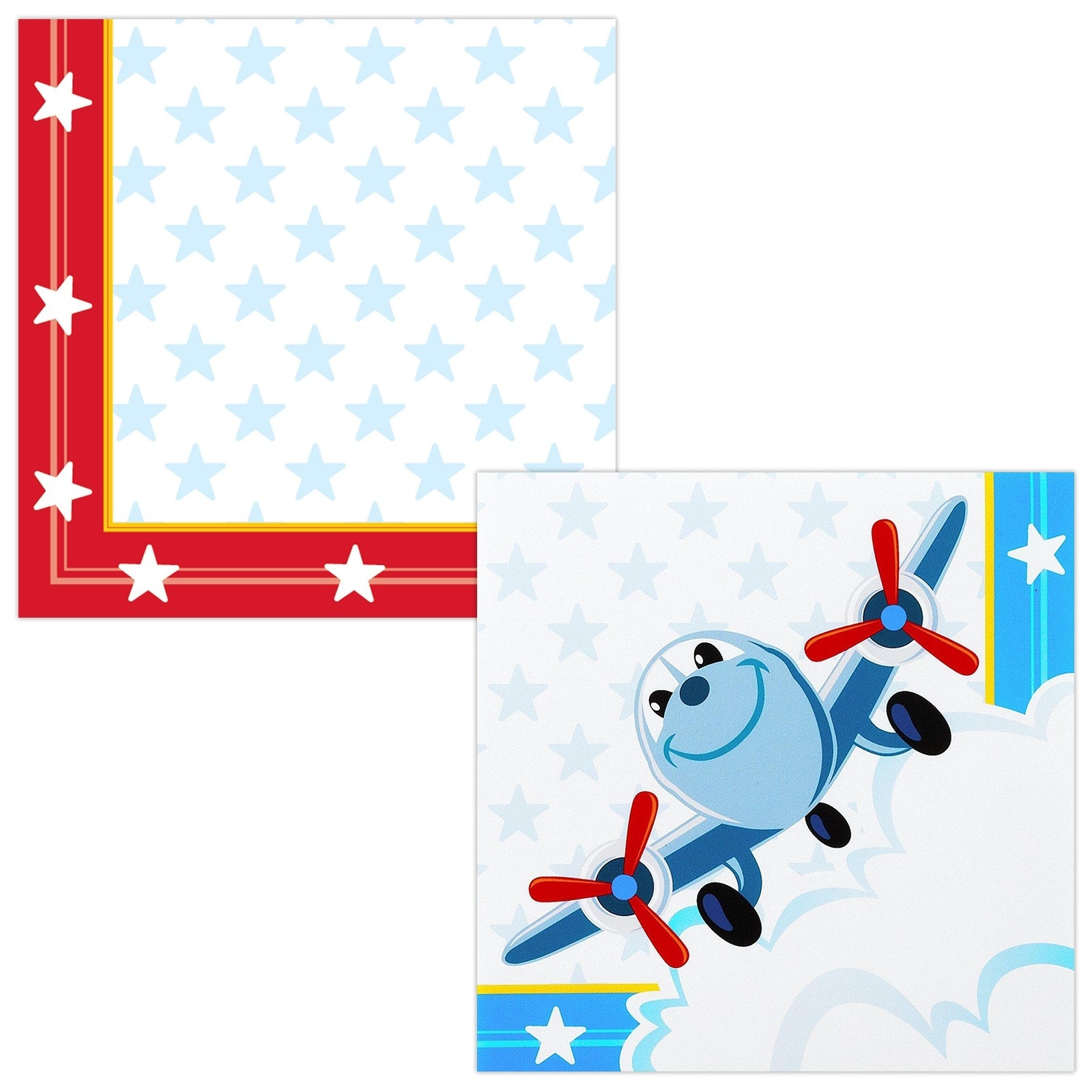 Airplane Adventure Large Napkins / Serviettes (Pack of 20)