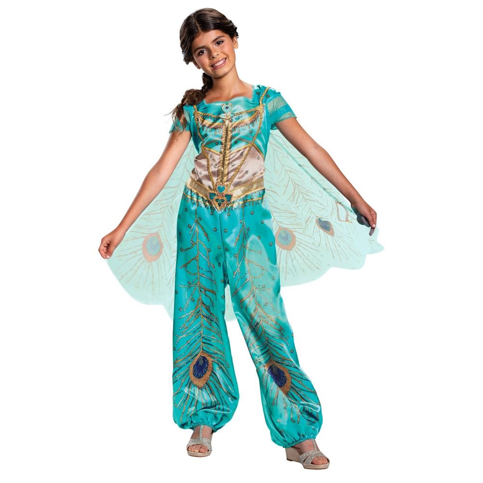 Aladdin Movie Jasmine Teal Classic Child Costume 3-4T