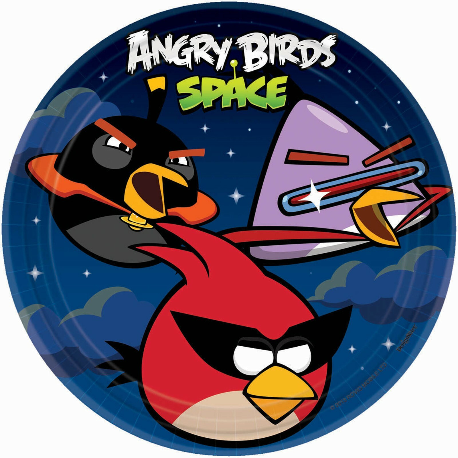 Angry Birds Space Large Paper Plates (Pack of 8)