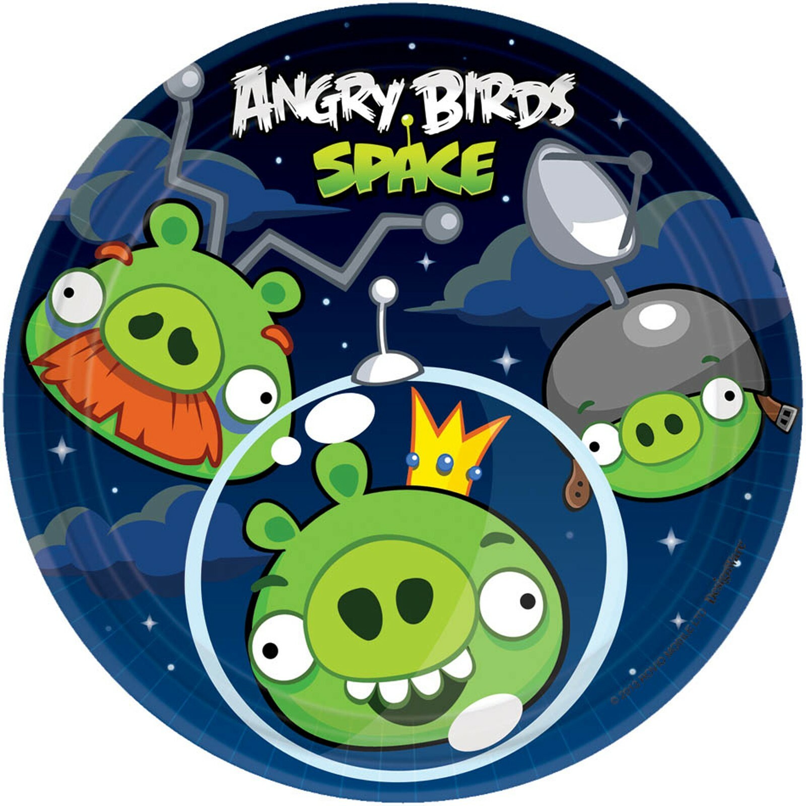 Angry Birds Space Small Paper Plates (Pack of 8)