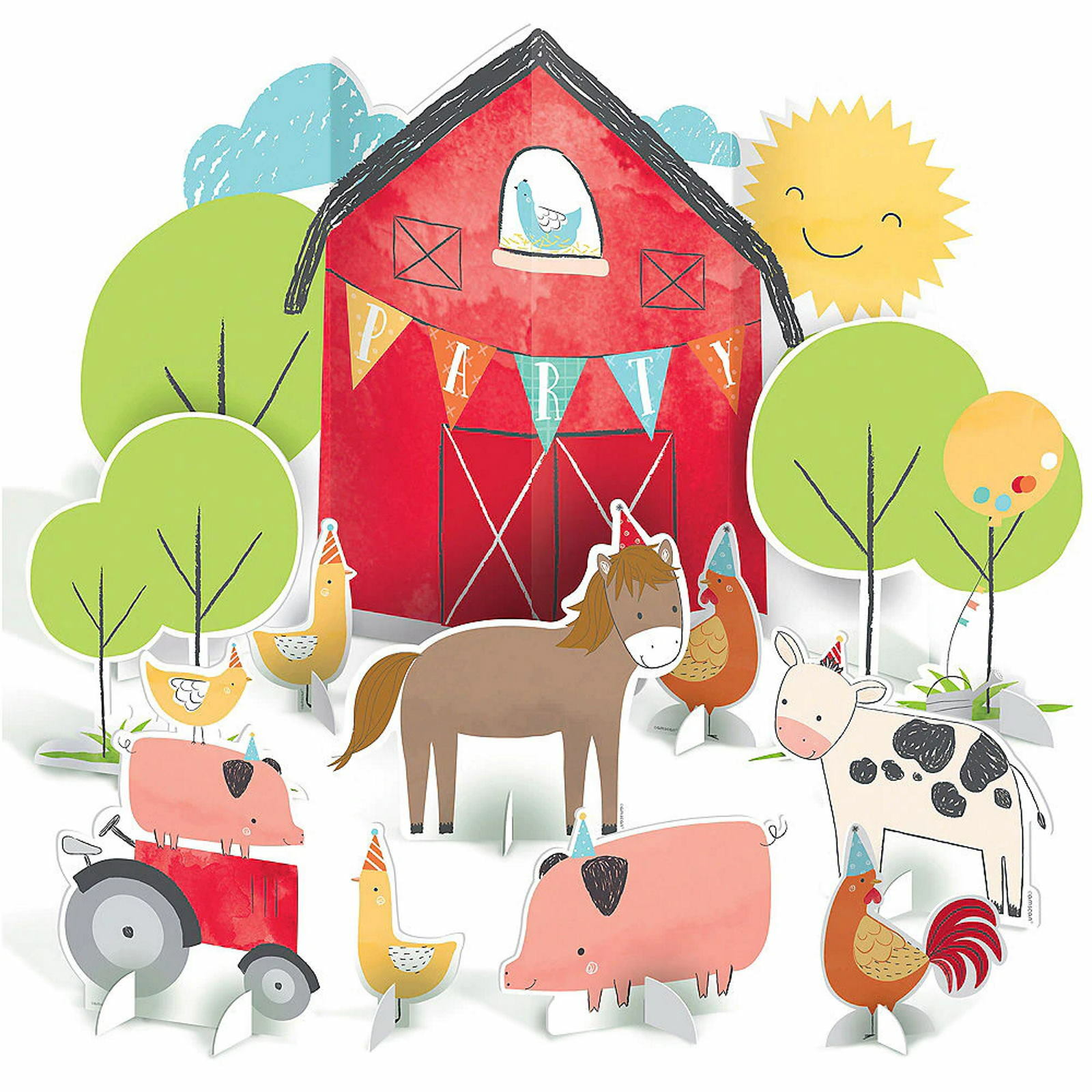Barnyard Birthday Table Decorating Kit 