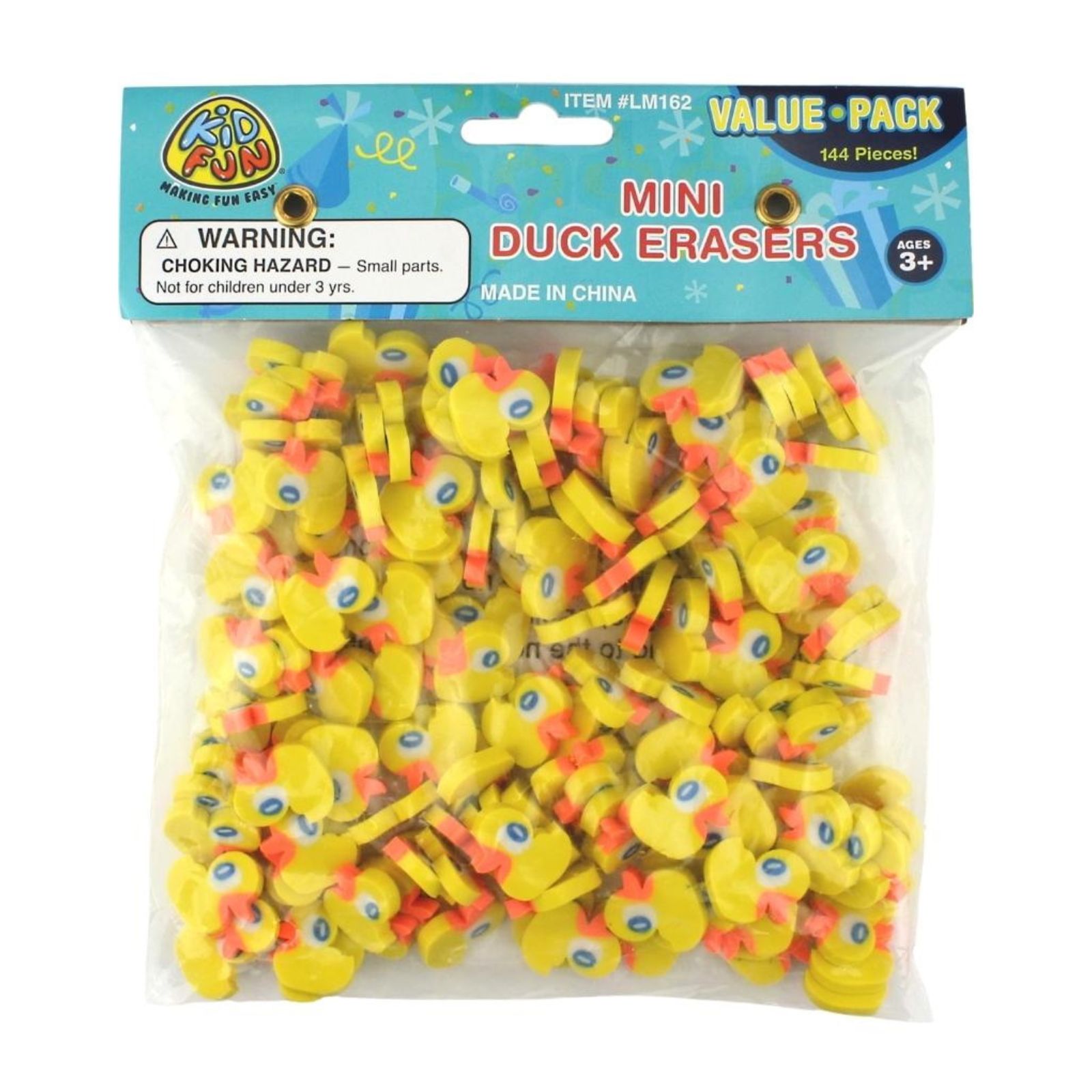 Mini Rubber Ducky Erasers (Bulk Pack of 144) Farm Animals Barnyard Animals Boys and Girls