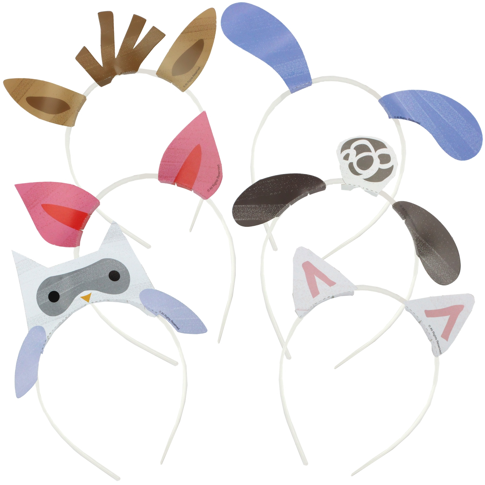 Farm Party Headbands (Pack of 6)
