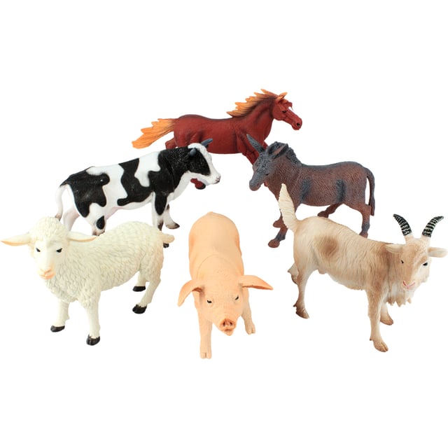 Tld Farm Toy Zoo Animals Set Pack Of Large Farm Animal Toys Play