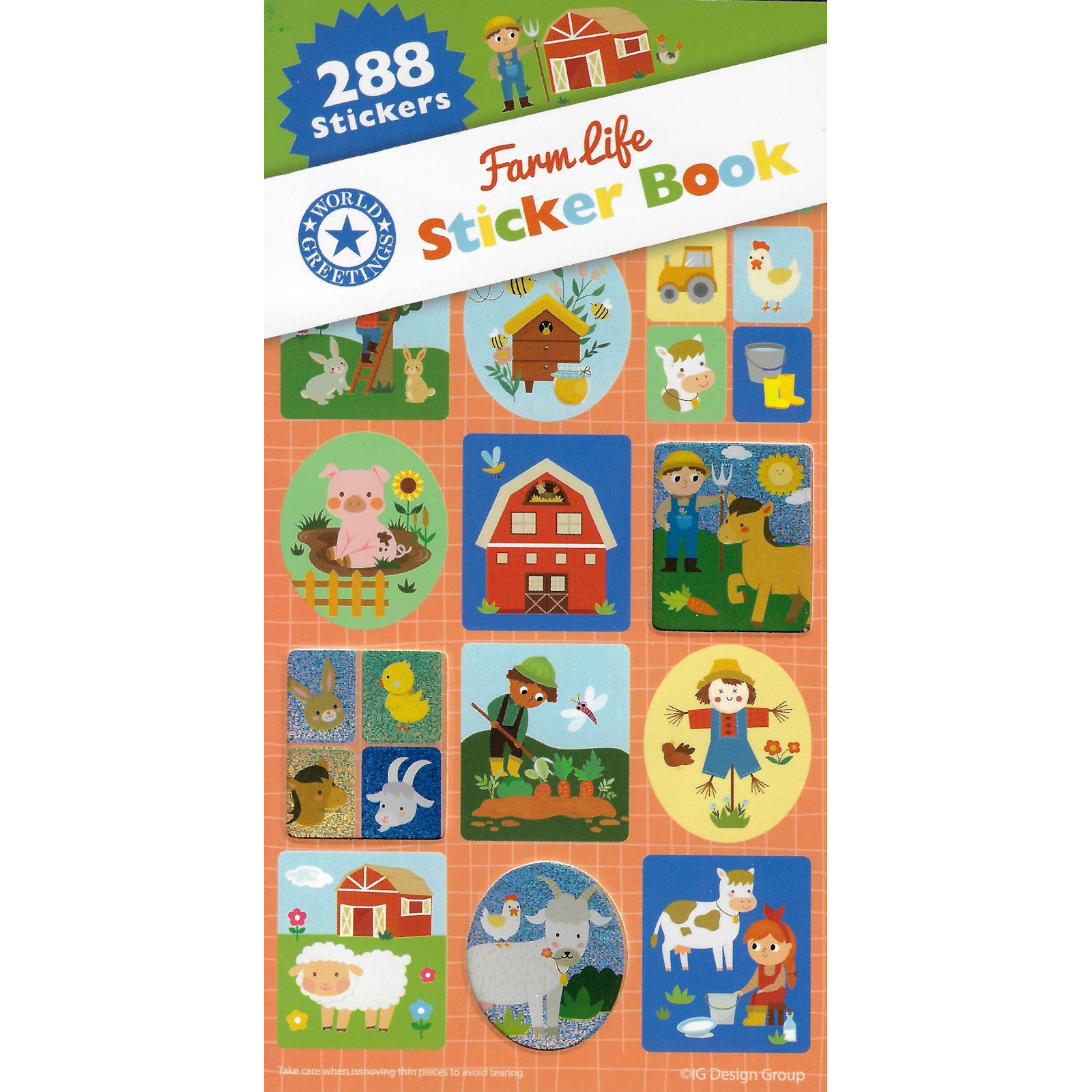 On the Farm Sticker Book (12 Sheets)
