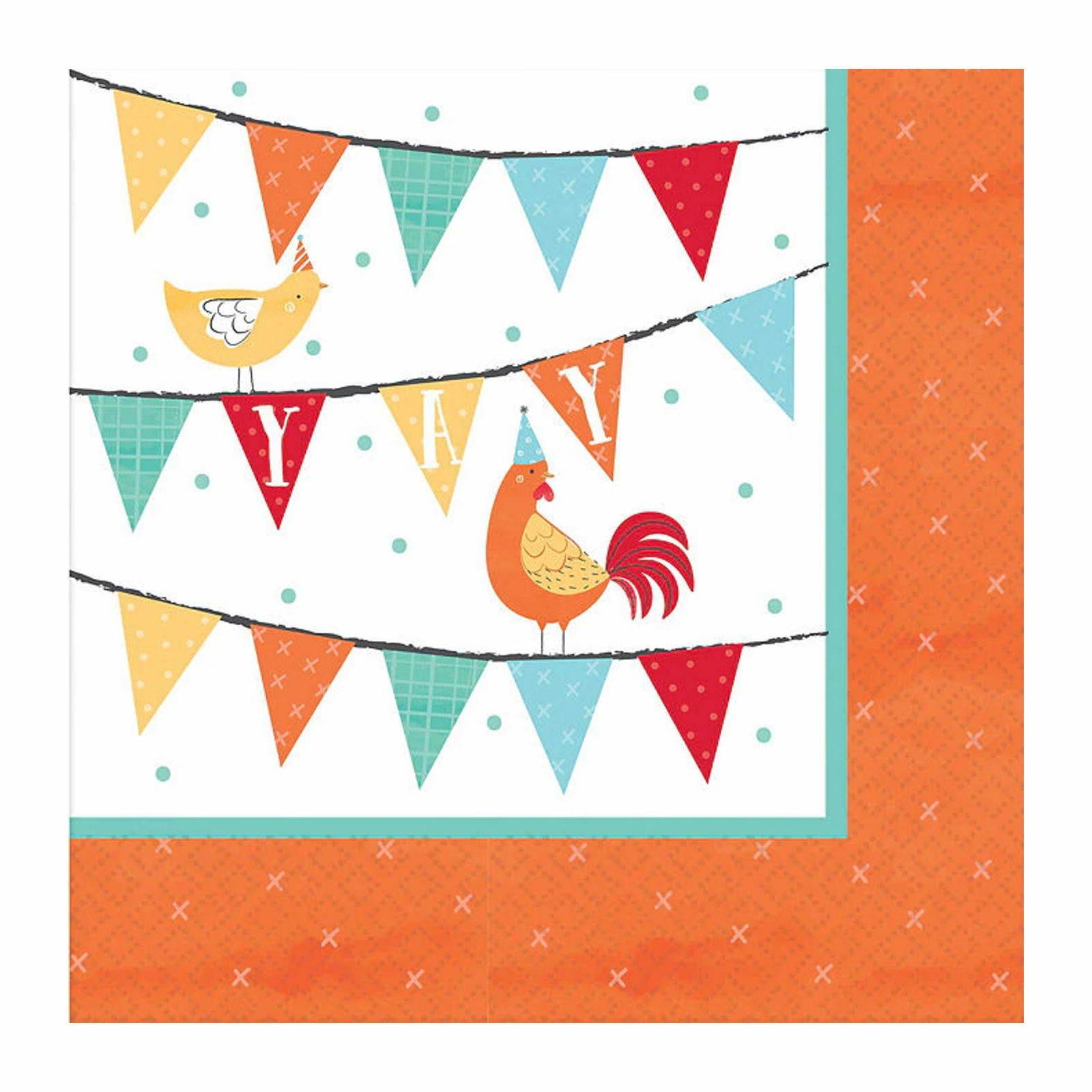 Barnyard Birthday Small Napkins / Serviettes (Pack of 16)