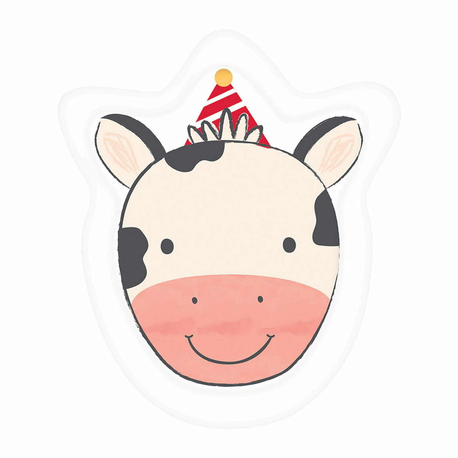 Barnyard Birthday Cow Paper Plates (Pack of 8)