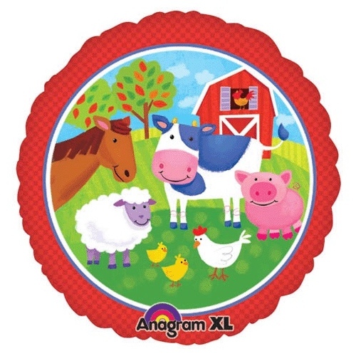 Barnyard Animals Helium Balloon
