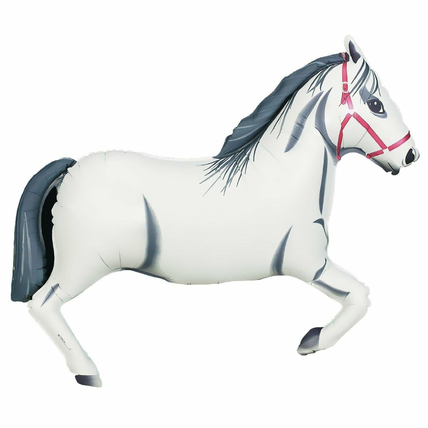 White Horse Supershape Jumbo Helium Balloon 109cm