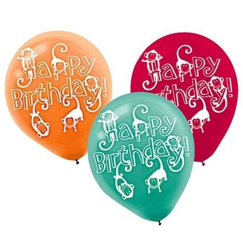 Zoo Animal Balloons (Pack of 6)