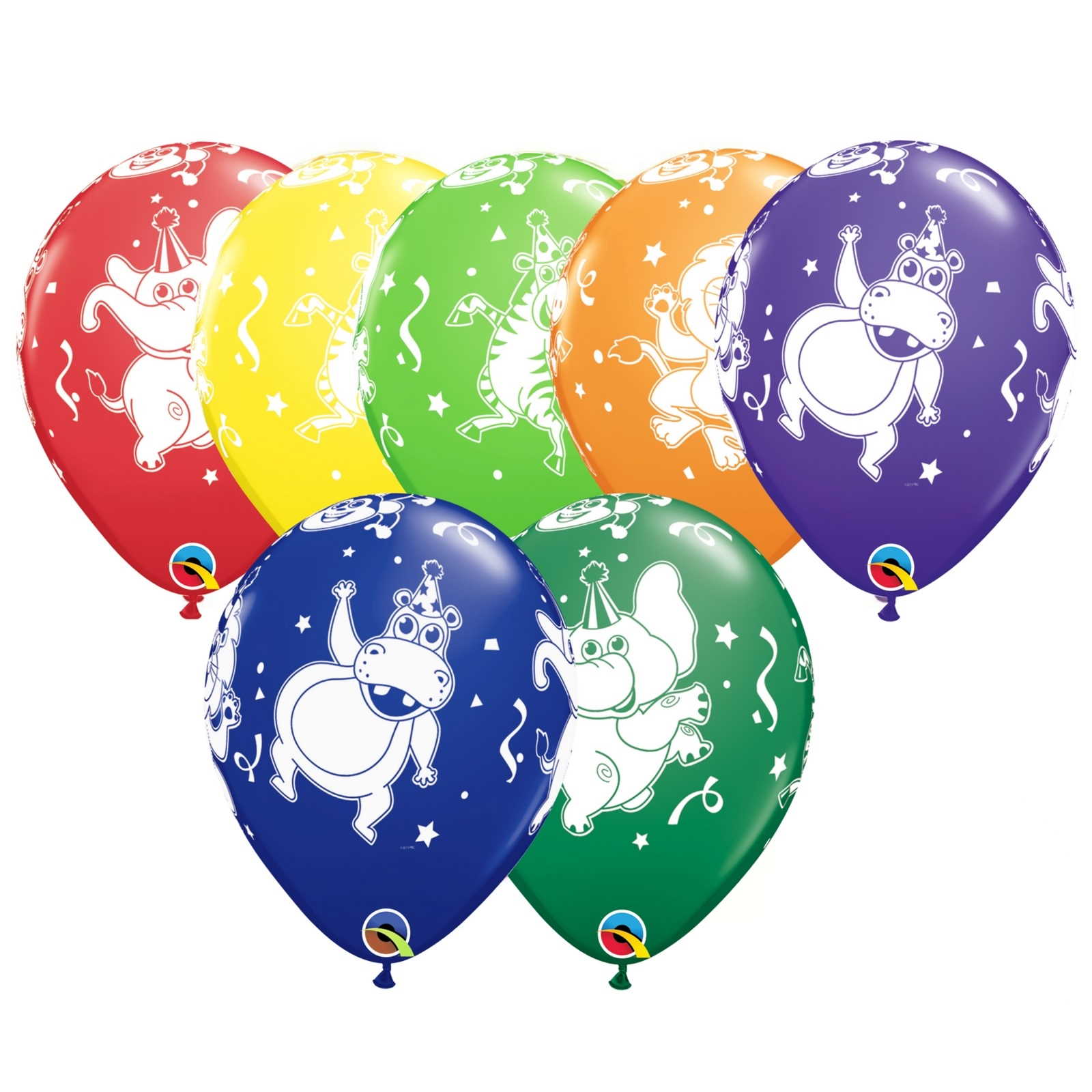 Party Animals Balloons (Pack of 12)