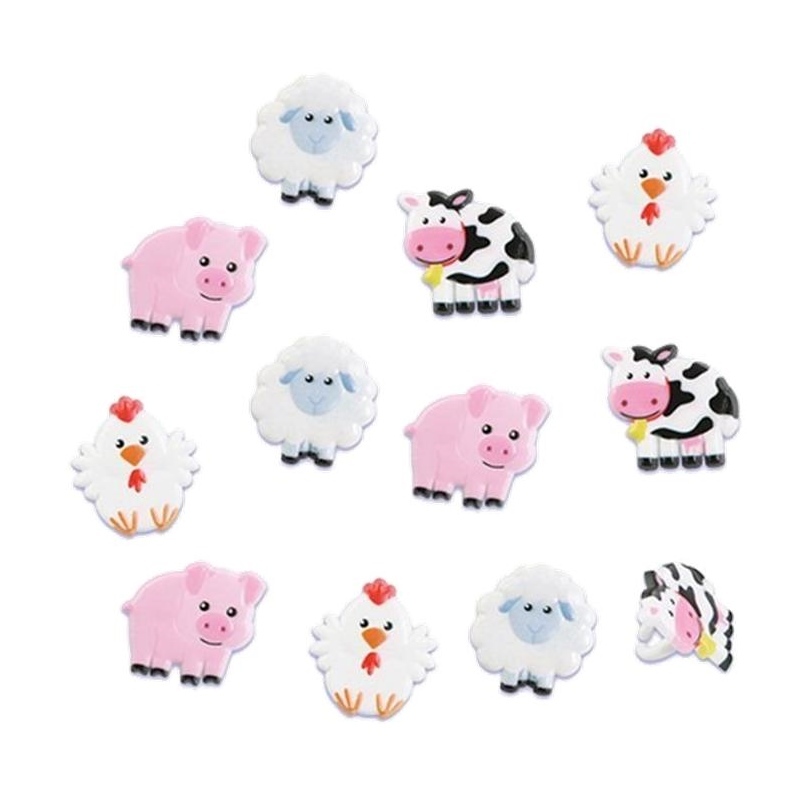 Farm Animal Cupcake Rings (Pack of 12)