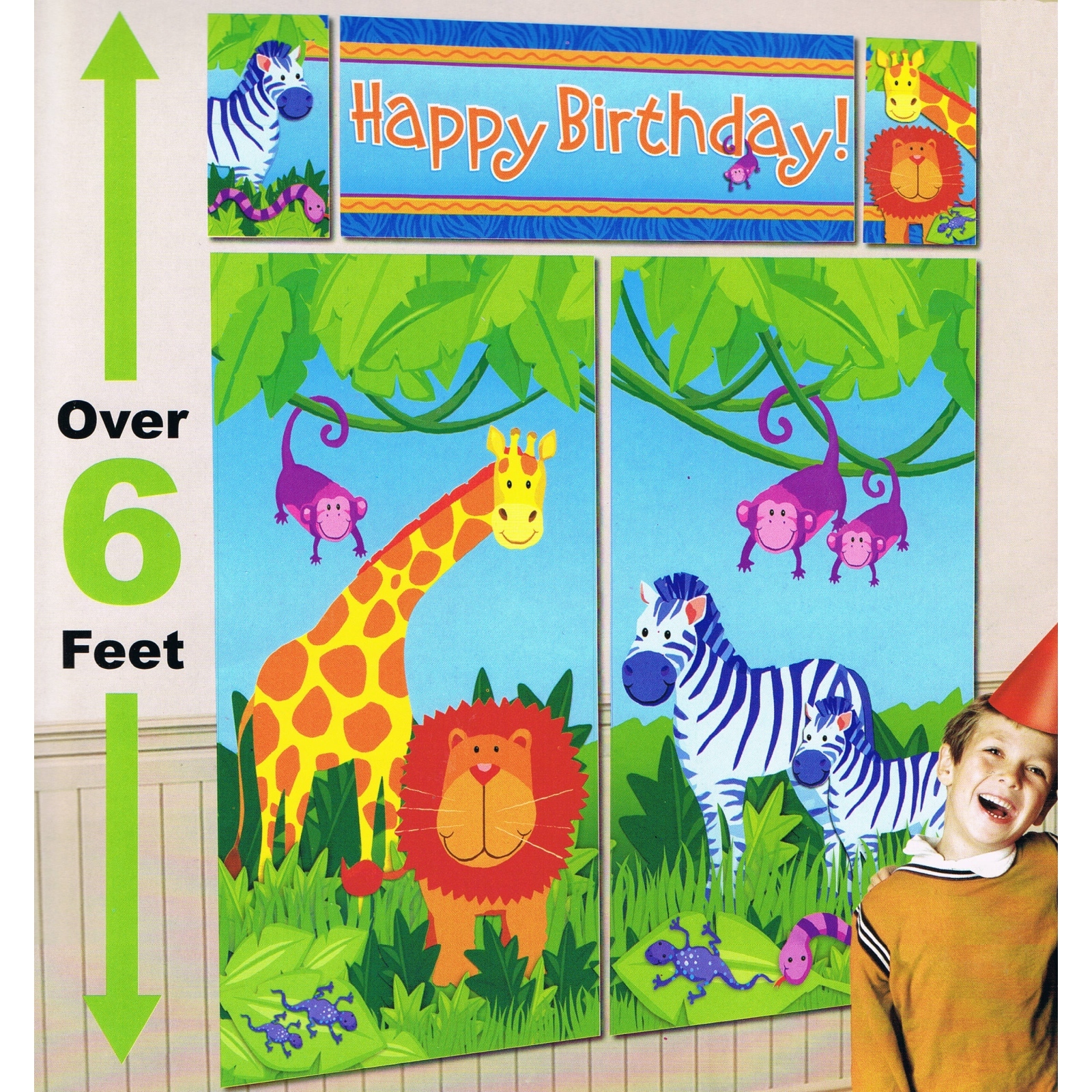 Jungle Animals Scene Setter Wall Decorations