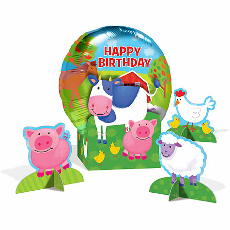 Barnyard Animals Balloon Centrepiece