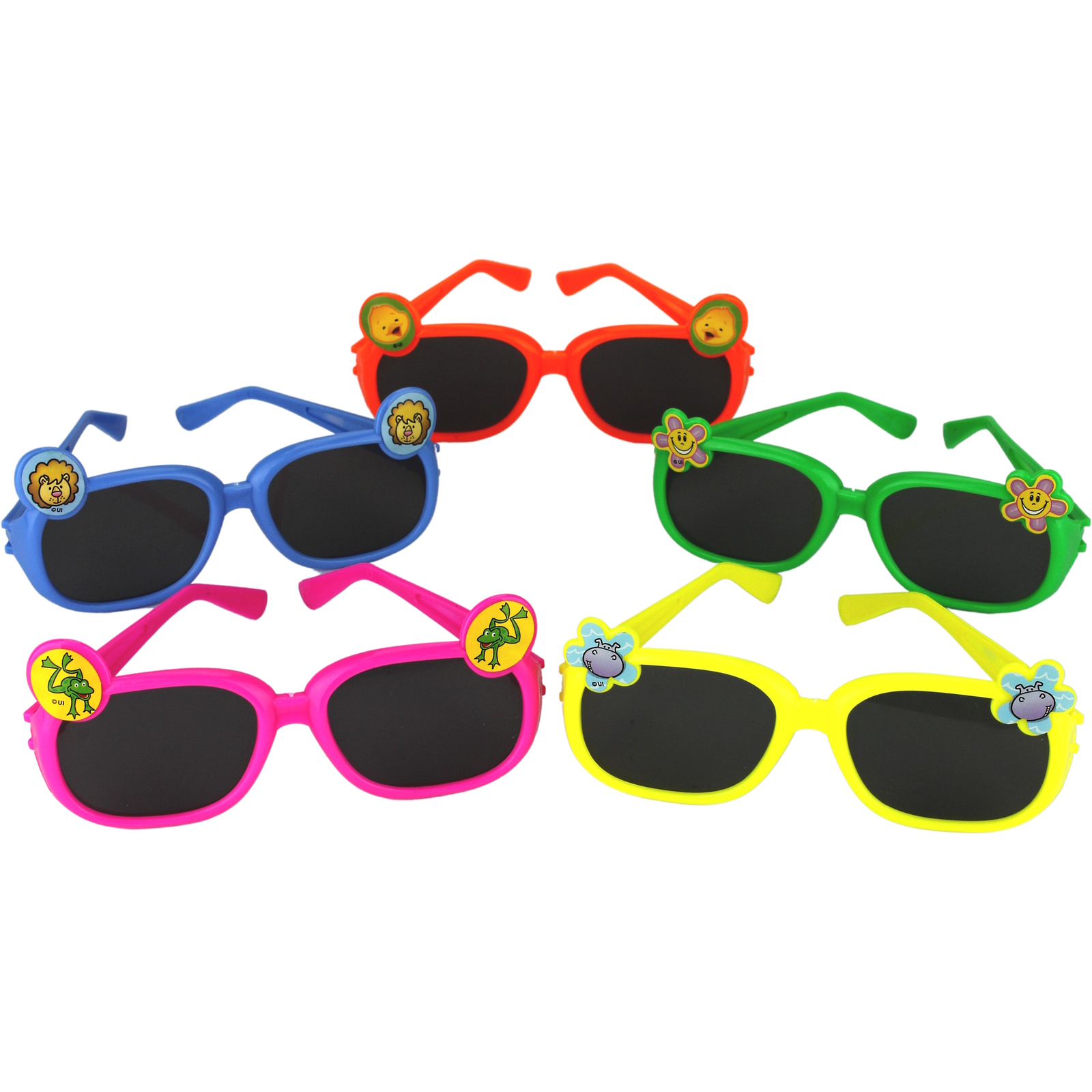 Assorted Fun Animal Glasses (Pack of 5)