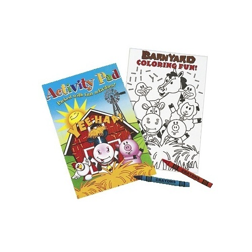 Farm Animal Acitivty Pad with Crayons
