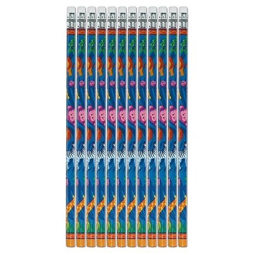 Jungle Animals Pencils (Pack of 12)