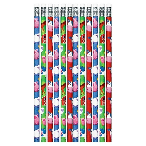 Barnyard Animals Pencils (Pack of 12)