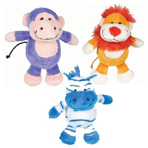 Jungle Animals Mini Plush Toys (Set of 3)