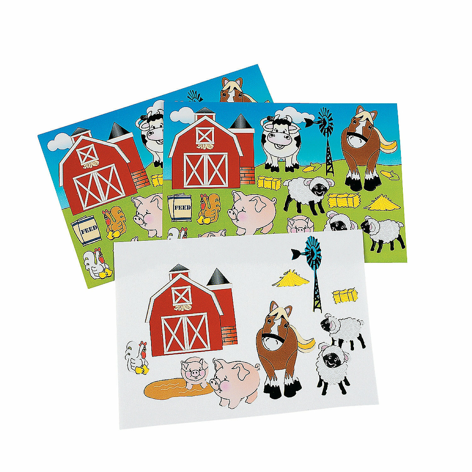 Farm Animal Stickers (12 Sheets)