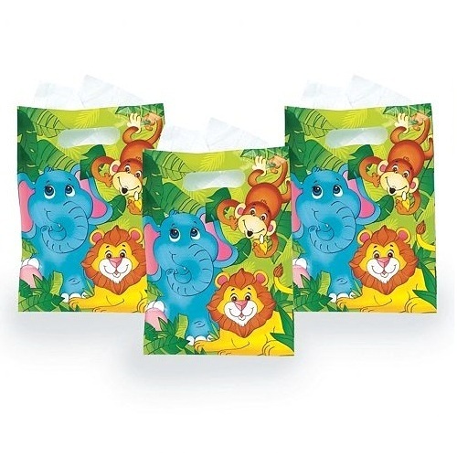 Zoo Animal Lolly/Treat Bags (Pack of 8)