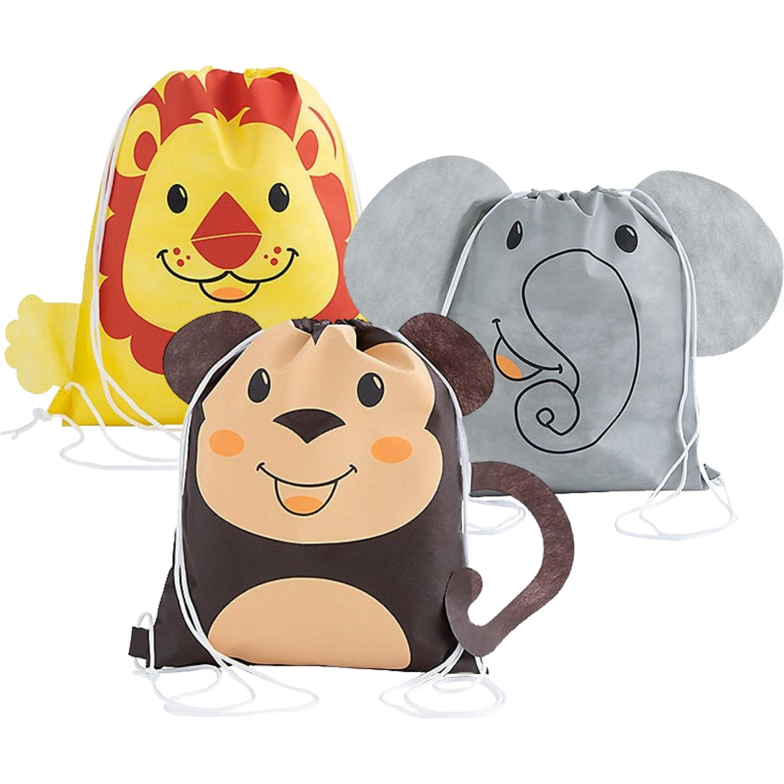 Animal drawstring bags hotsell