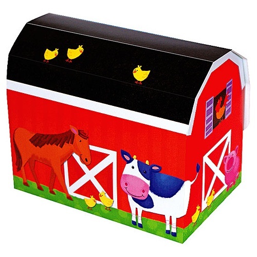Barnyard Animals Lolly/Treat Boxes (Pack of 6)