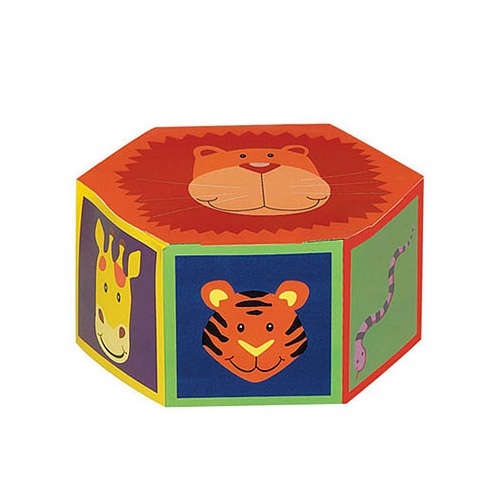 Jungle Animals Lolly/Treat Boxes (Pack of 6)
