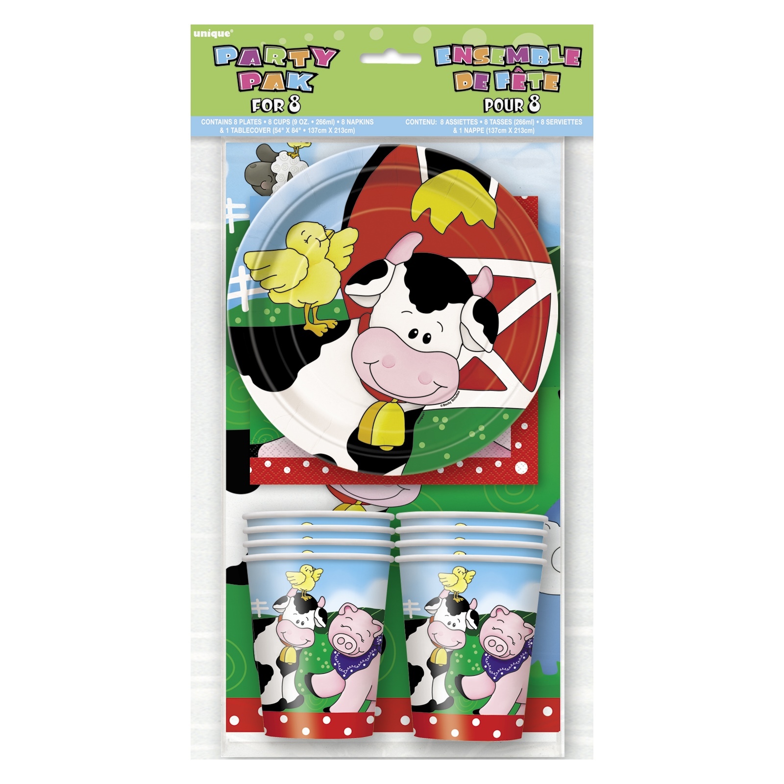 Farm Friends Party Pack (For 8 Guests)