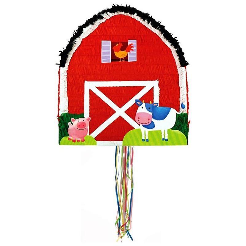 Barnyard Animals Pull String Pinata