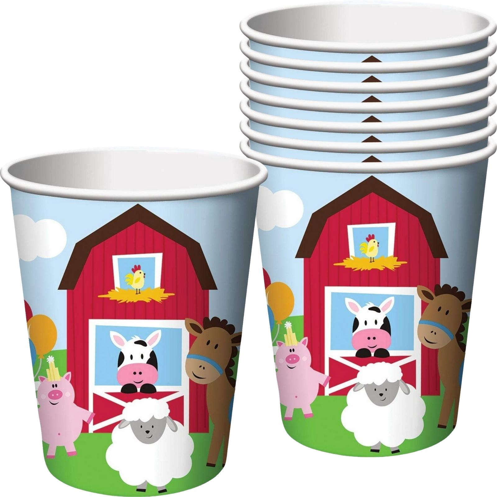 Farmhouse Fun Paper Cups (Pack of 8)