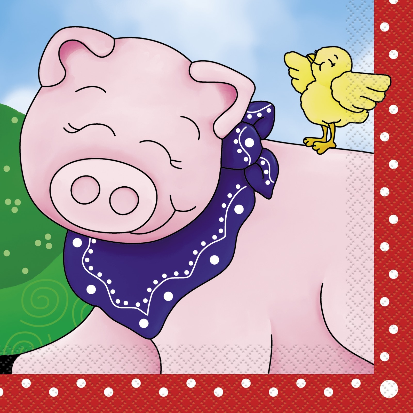 Farm Friends Large Napkins / Serviettes (Pack of 16)