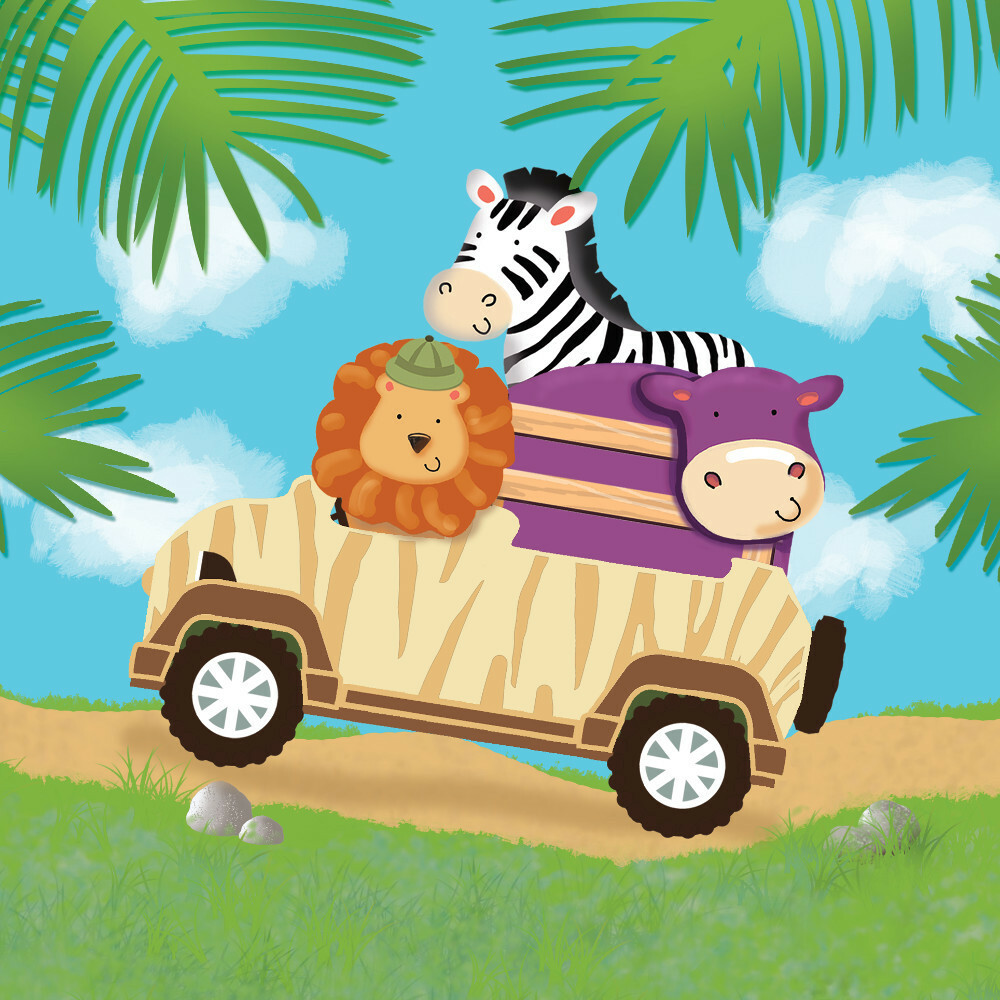 Safari Adventure Large Napkins / Serviettes (Pack of 16)