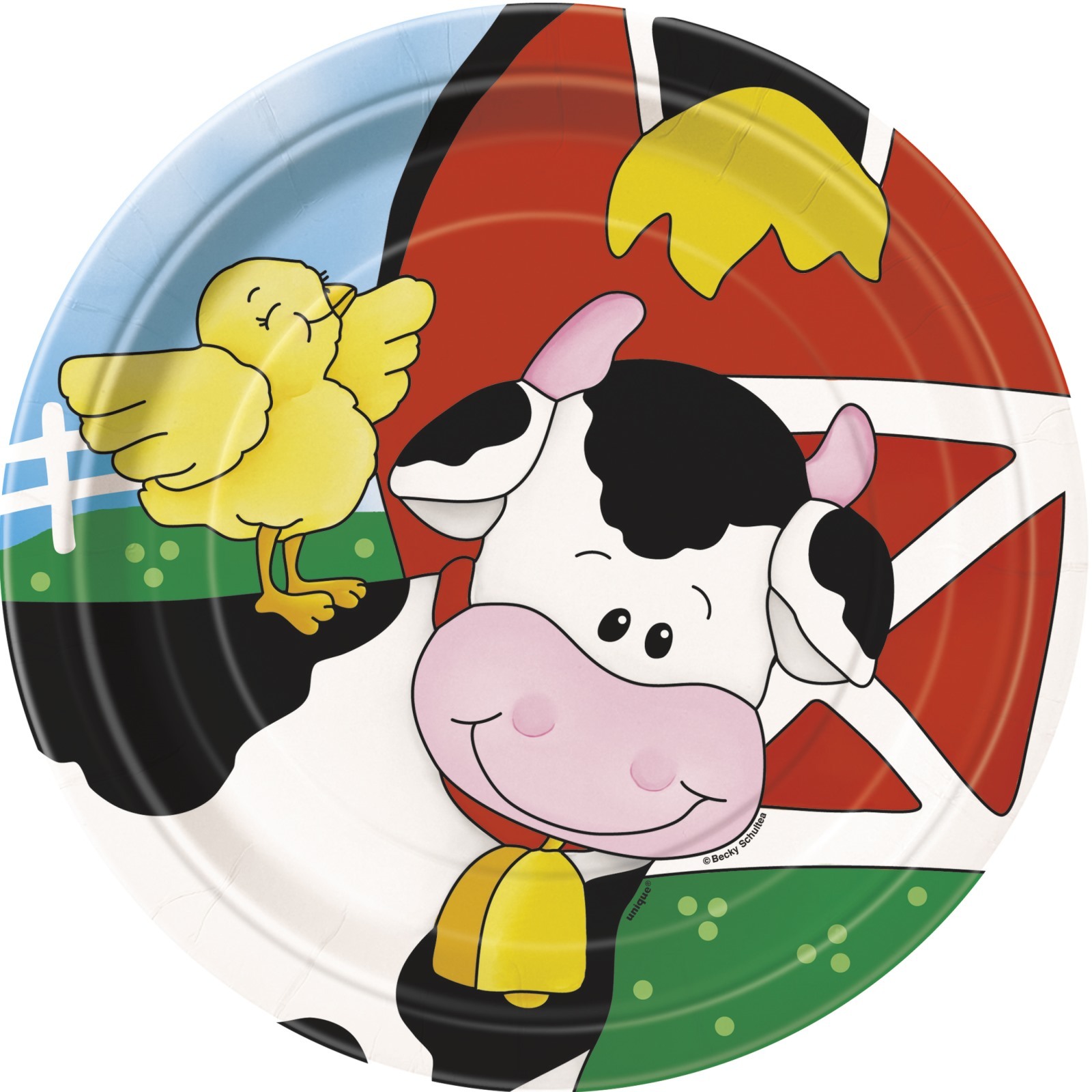 Farm Friends Small Paper Plates (Pack of 8)