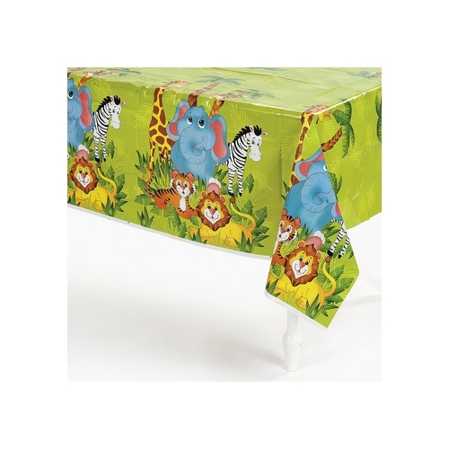 Zoo Animal Plastic Tablecloth