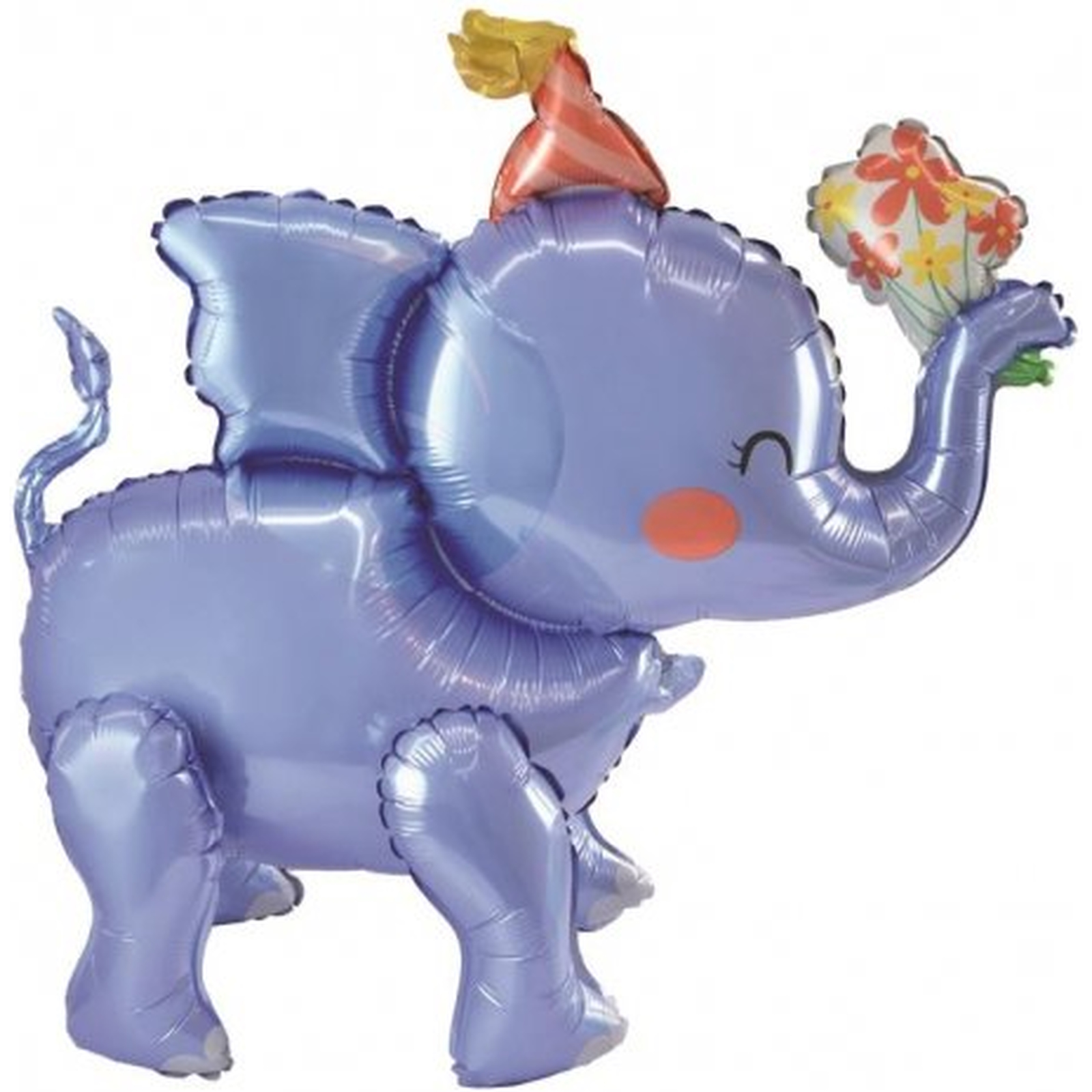 Standing Airz Elephant Air Fill Foil Balloon 60cm