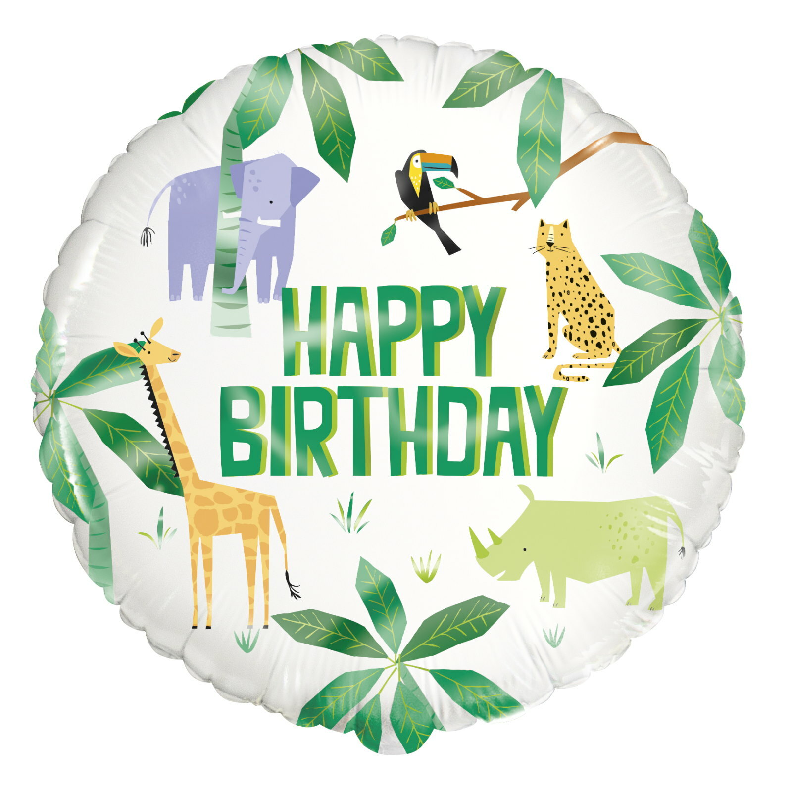 Animal Safari Foil Helium Balloon