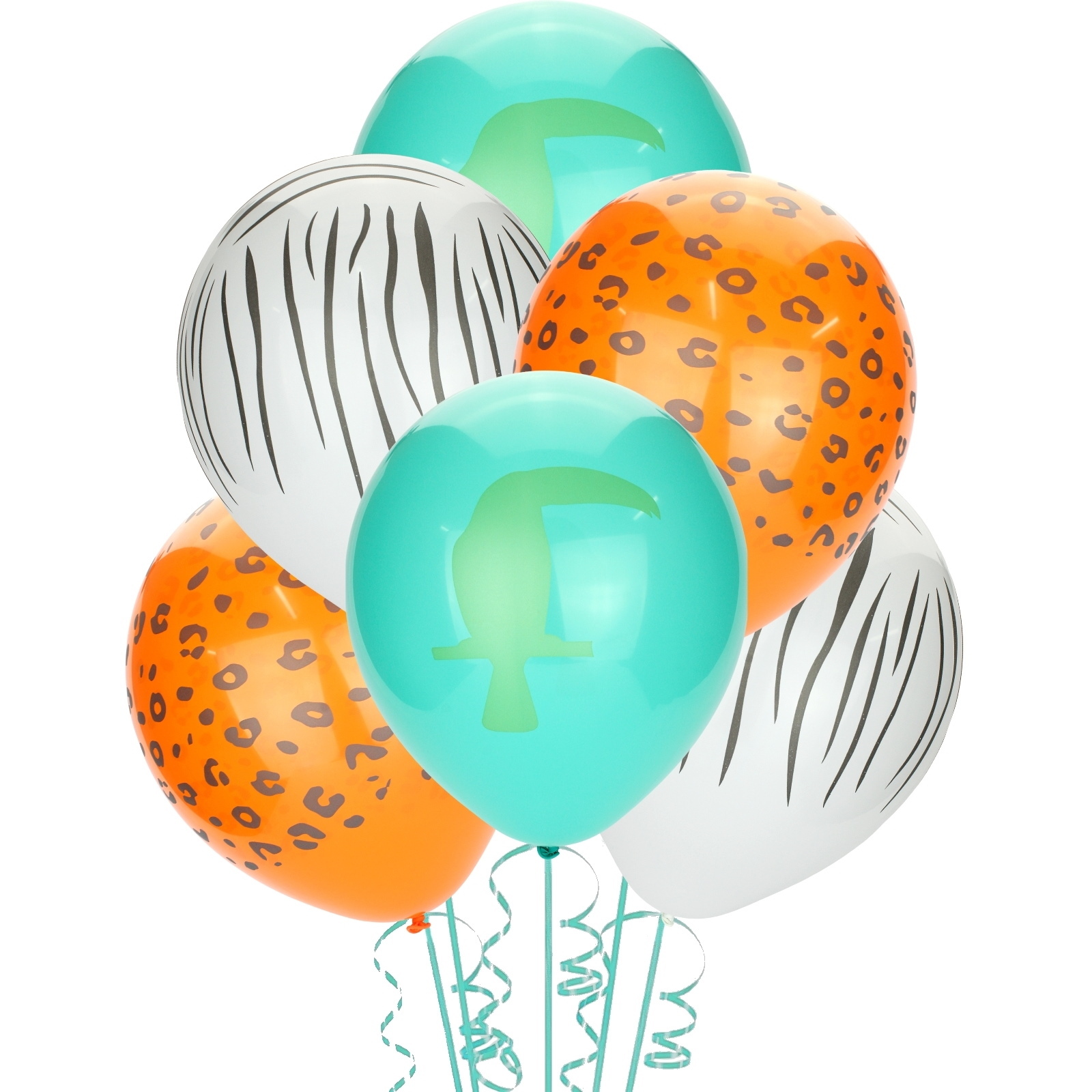 Wild Jungle Latex Balloons (Pack of 10)