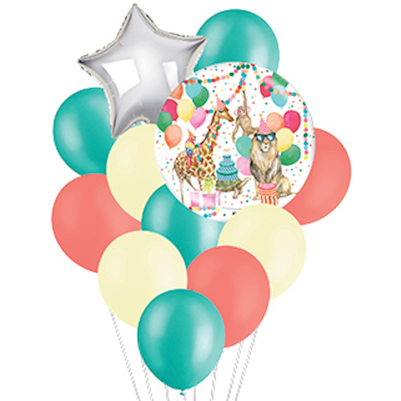 Wild Party Animals Helium Balloon Bouquet