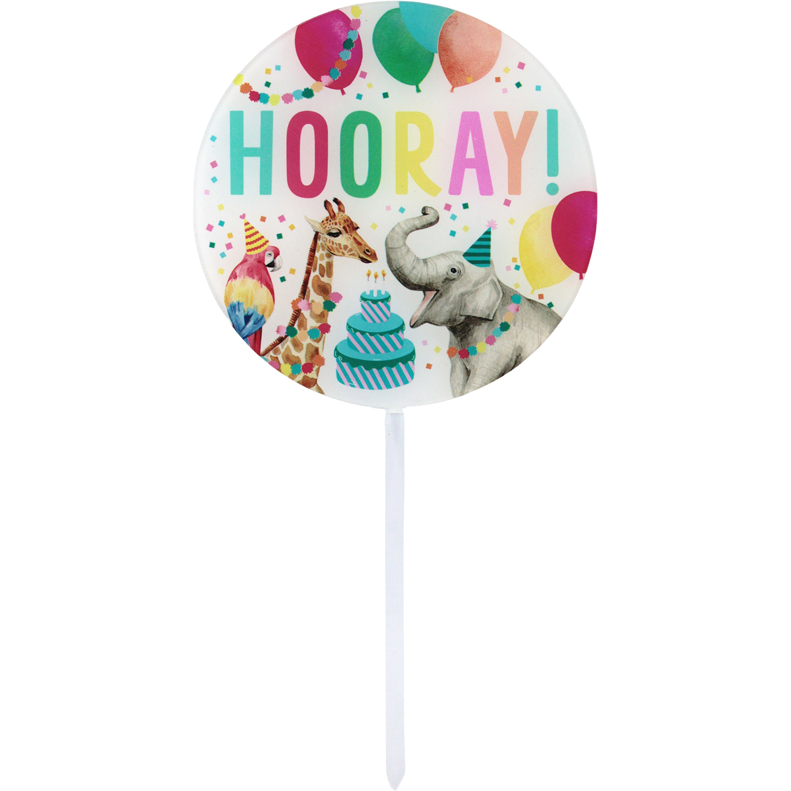 Wild Party Animals Acrylic Cake Topper