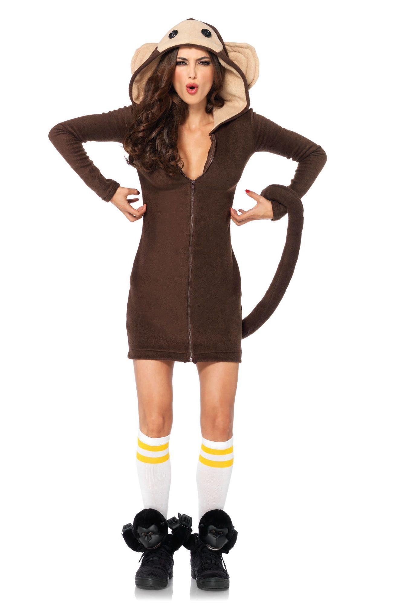 Cozy Monkey Adult Costume Small
